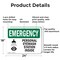 Signmission Personal Eyewash Station Inside With Symbol, 24 in W x Rectangle, Aluminum OS-2PACK-EM-A-1824-L-10405 - alternate 3